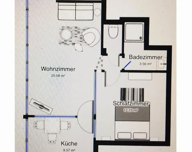 Apartment Bobbele Zentrum